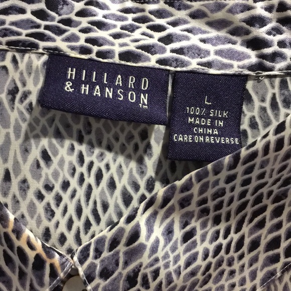 Silk blouse with snake-skin print - Picture 2 of 3